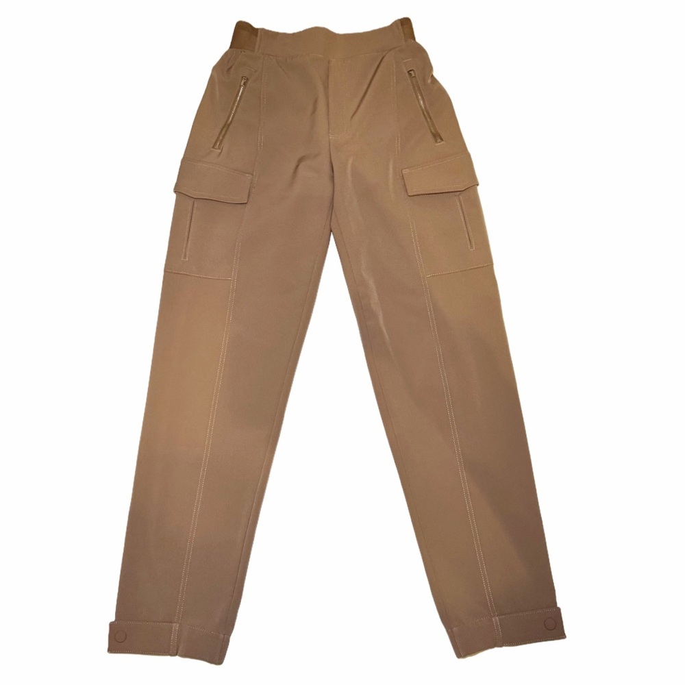 Athleta High Rise Cargo Trek Pants - Women's Size 2 - Tan -Stretchy